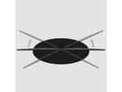 ORBIT100B01A - TV-Ständer ORBIT, Schwarz, 1m, 75x400