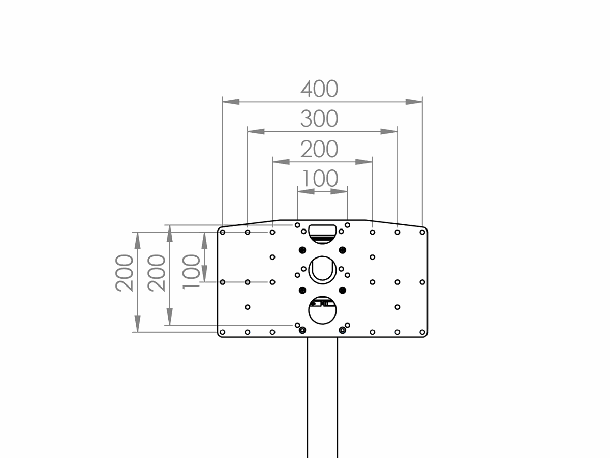 CAV-V01 - Montageplatte Universell 400x400