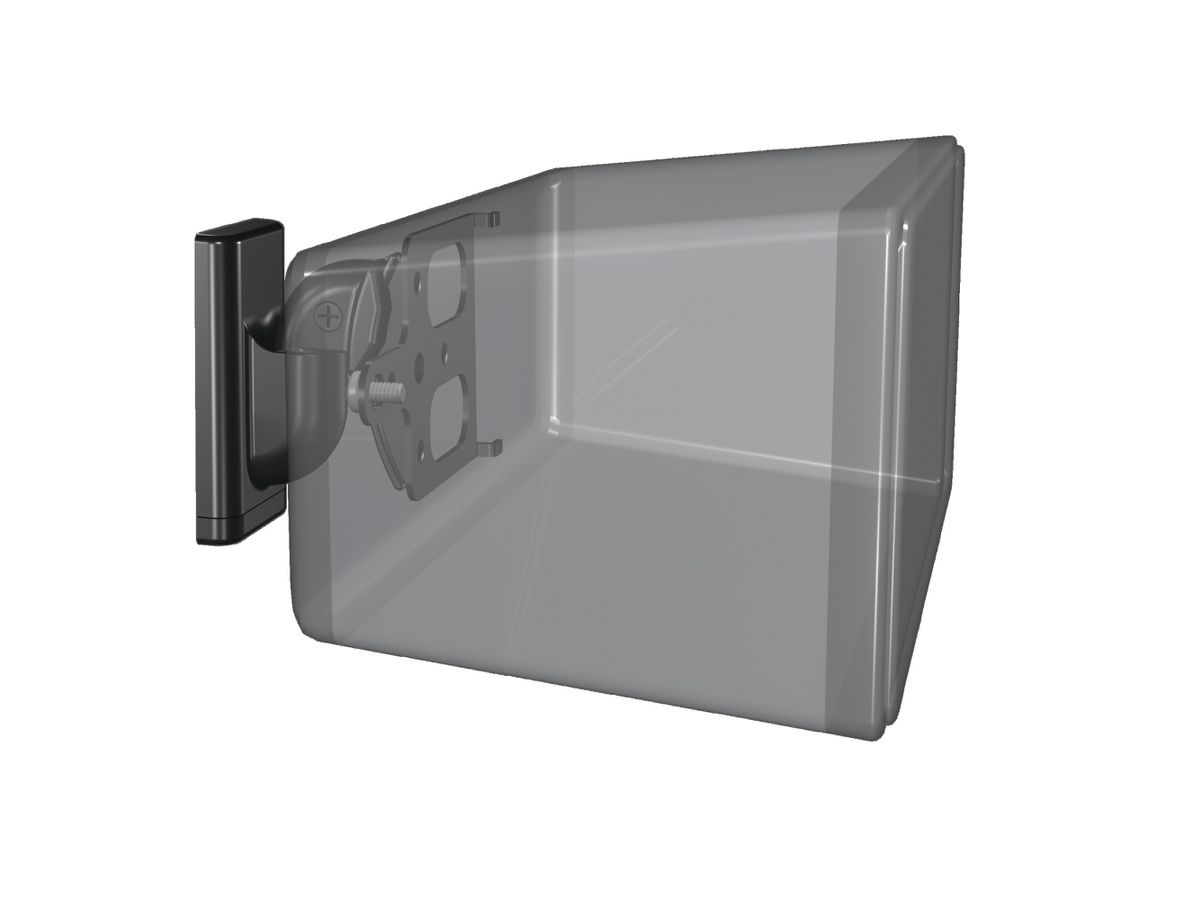 Wandhalter Paar zu Sonos ONE, PLAY:1 & 3 - schwarz