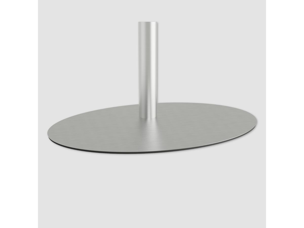 CAV-ELLIPS-S - Bodenplatte Oval Edelstahl, 70x45 cm
