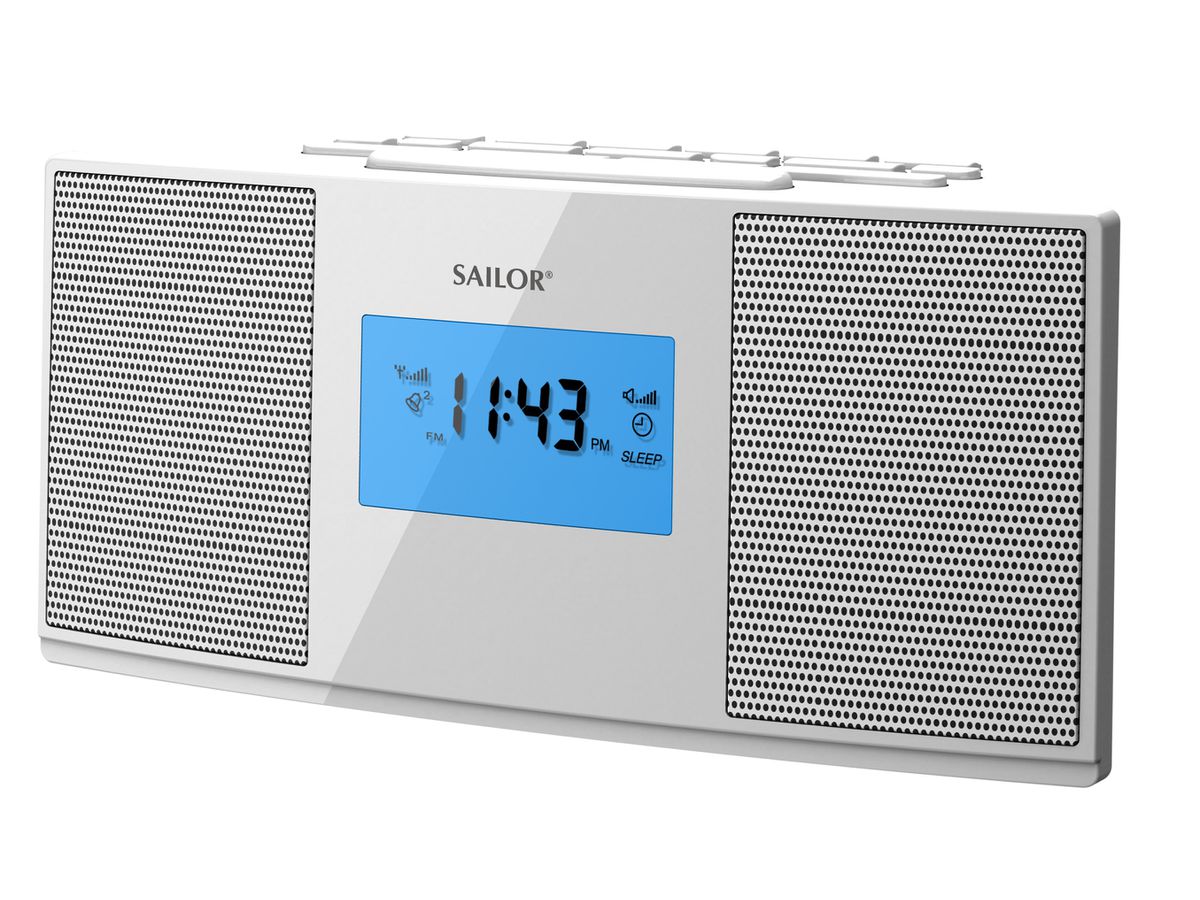 DAB+/FM CLOCK RADIO WHITE - DAB+/FM Radiowecker weiss