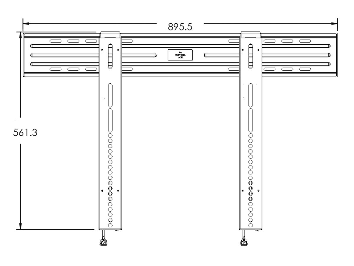 LL11-B2 - Support mural fixe - Super Slim