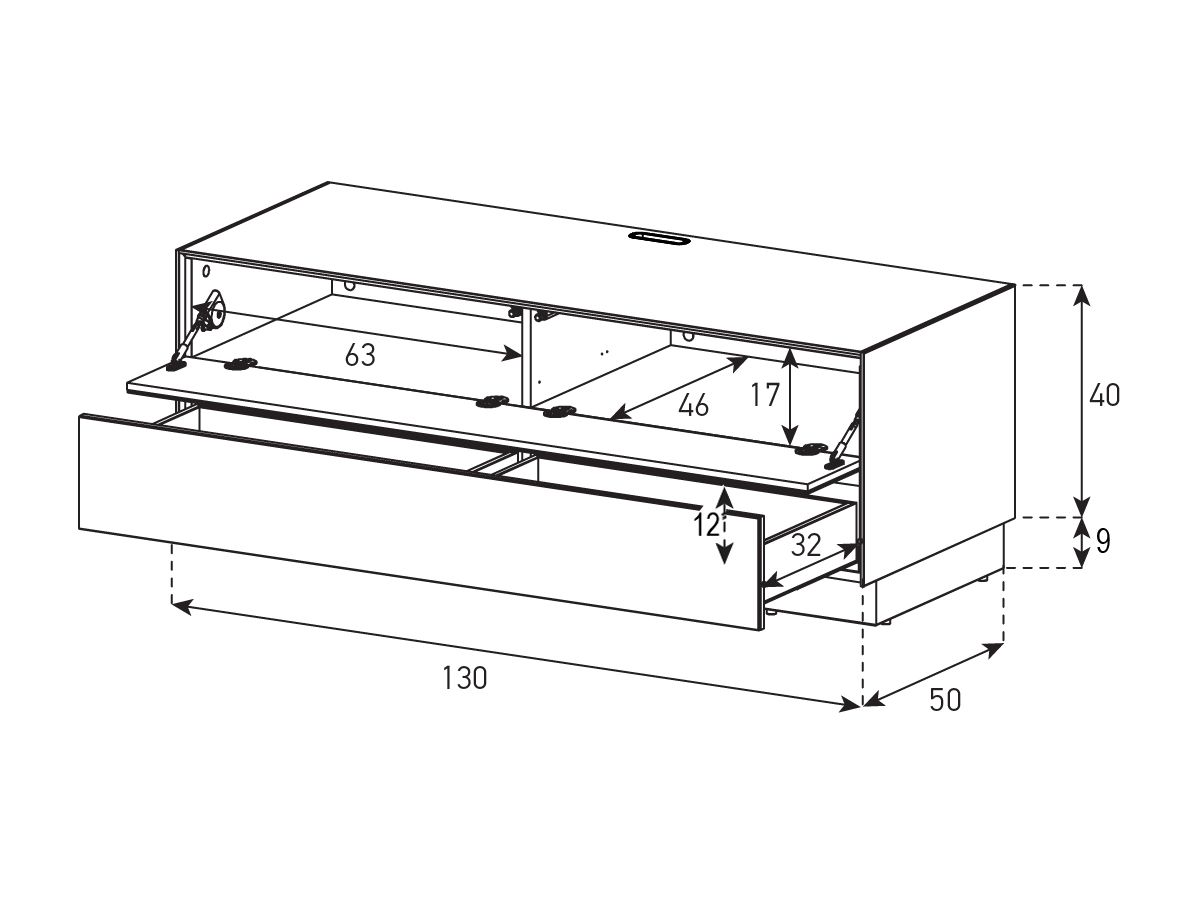 EX10-FD Weissglas Sockel 8cm Version B