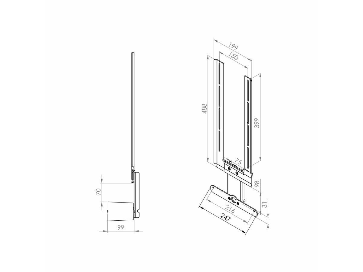 CAPFSRAYB - Halterung für Sonos Ray, drehbar