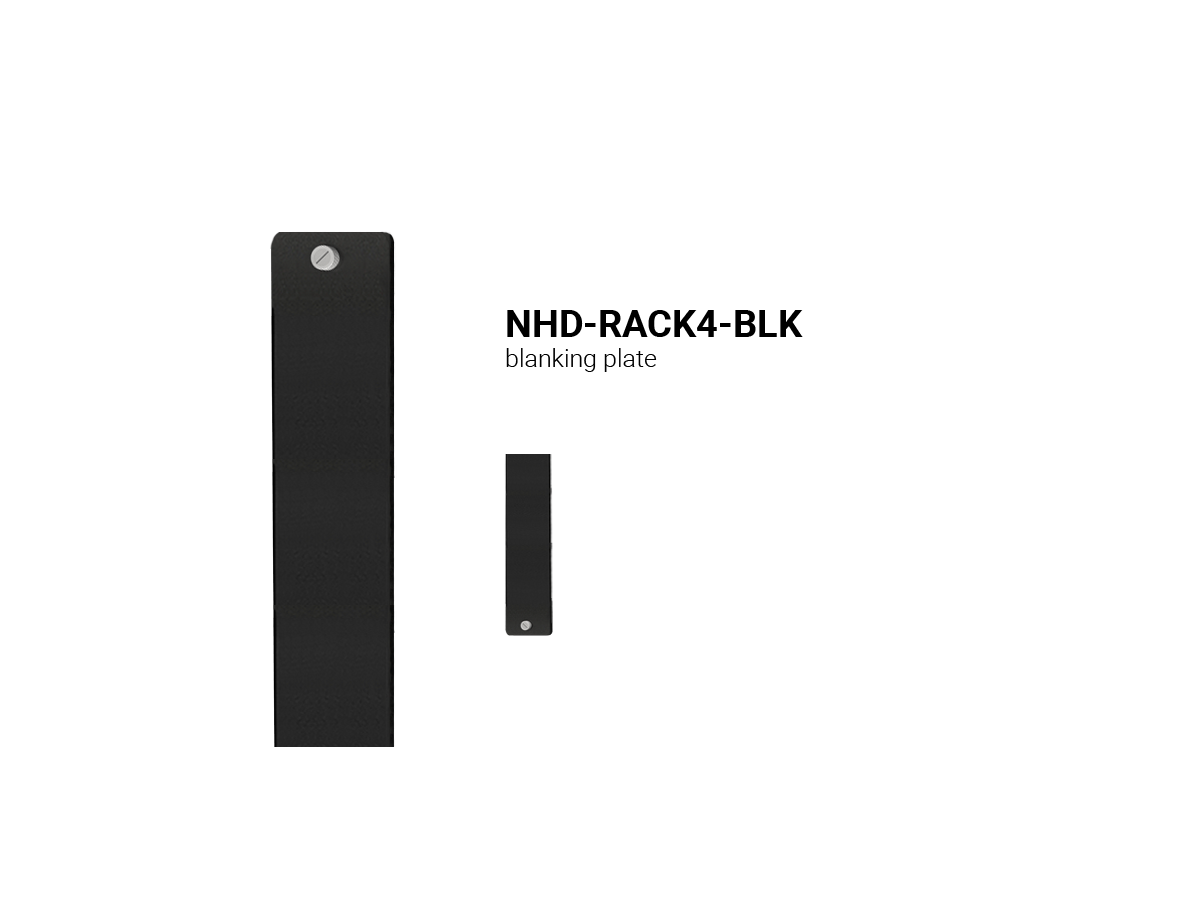 NHD-RACK4-BLK - Plaque supplémentaire - Blanking Plate, Rackmount