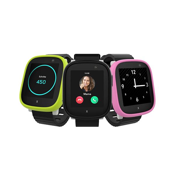 Produktbild der drei Varianten der Xplora-X6-Kinder-Smartwatch