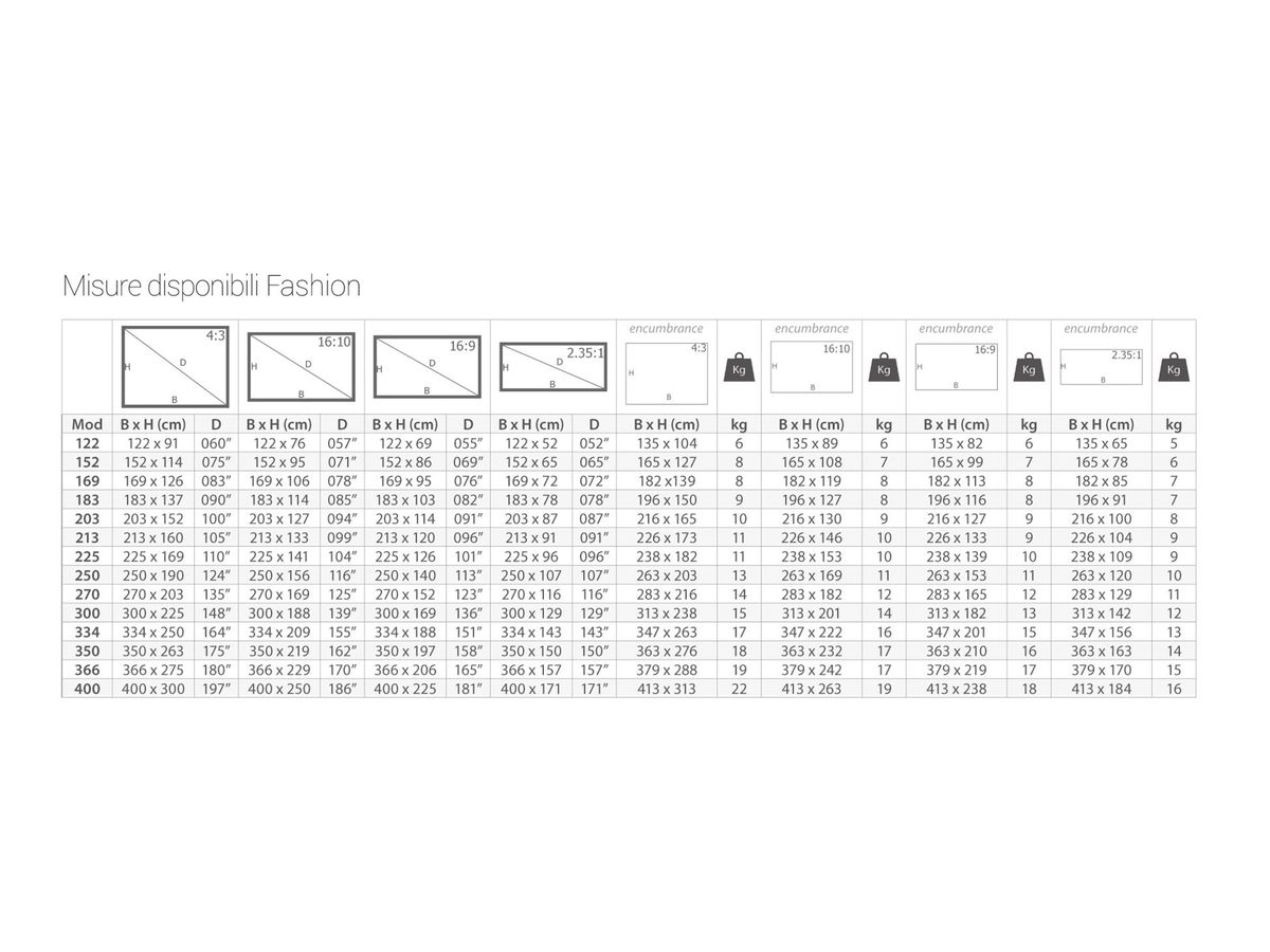 FA2031610 - Fashion, 16:10, 203cm