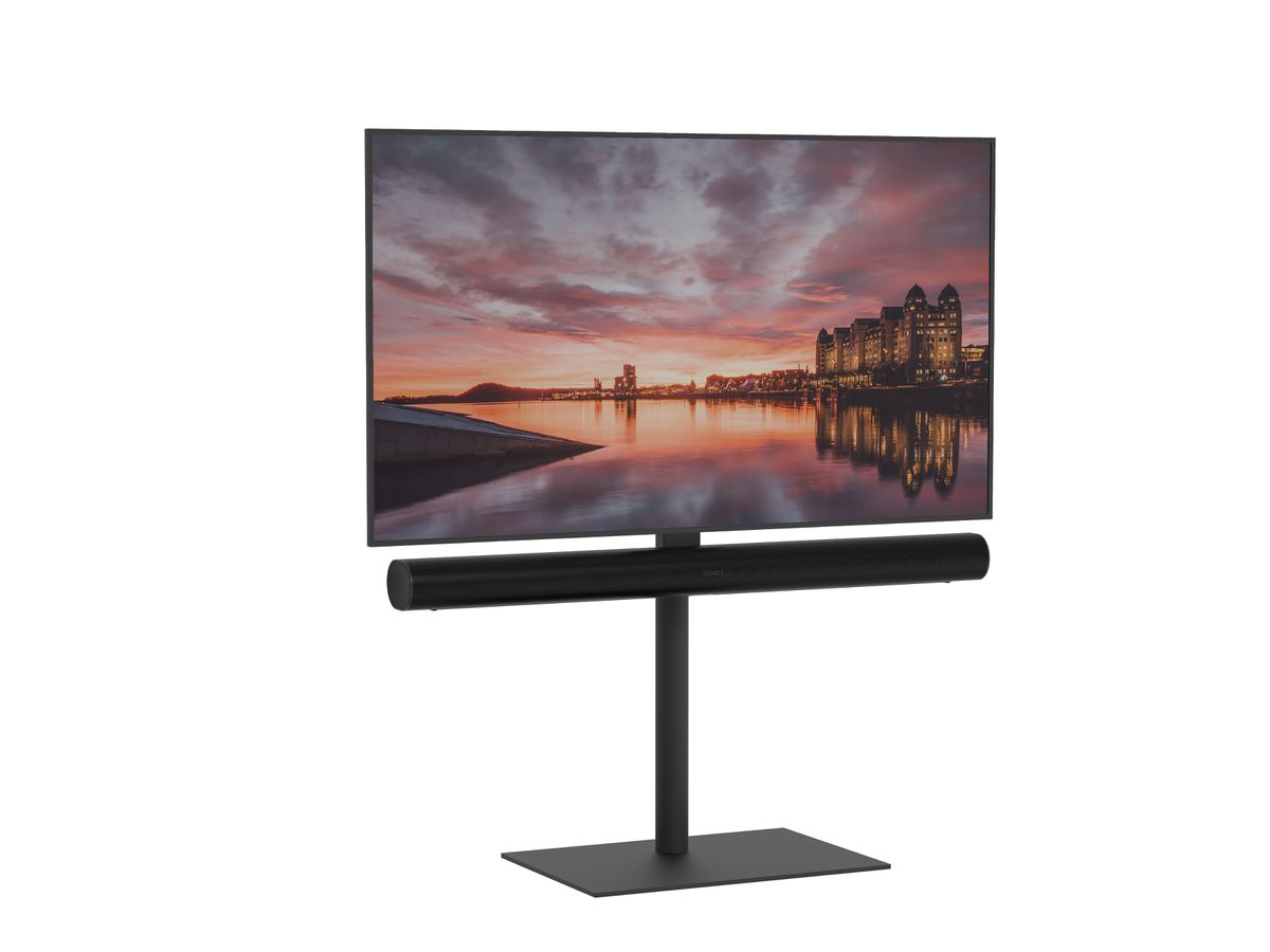 SQUARE100B01A - TV-Ständer für Sonos ARC, Stahl Schwarz