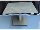 Salontisch 79x79cm mit Lift - Keramik CHMB, Metall Grau