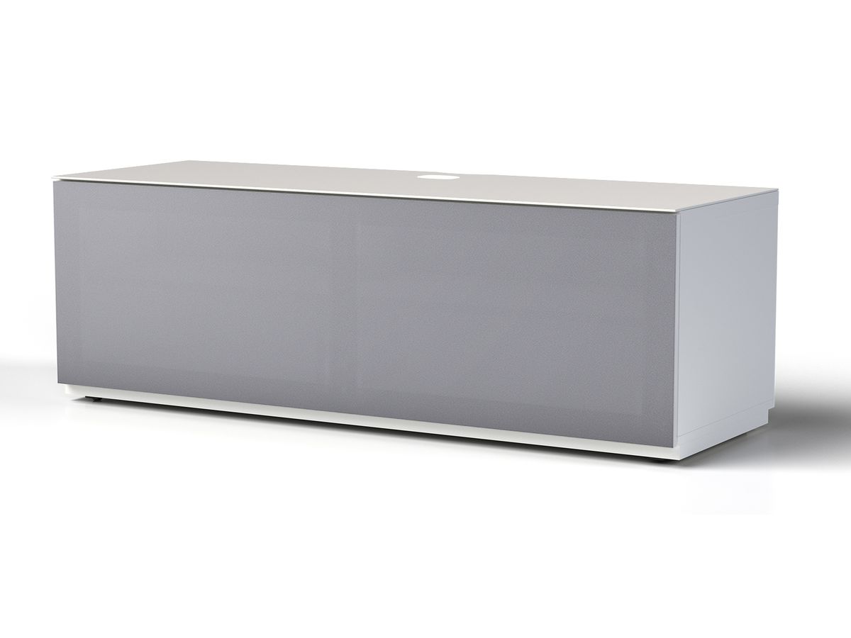 STA130T - Blanc, tissu gris, socle