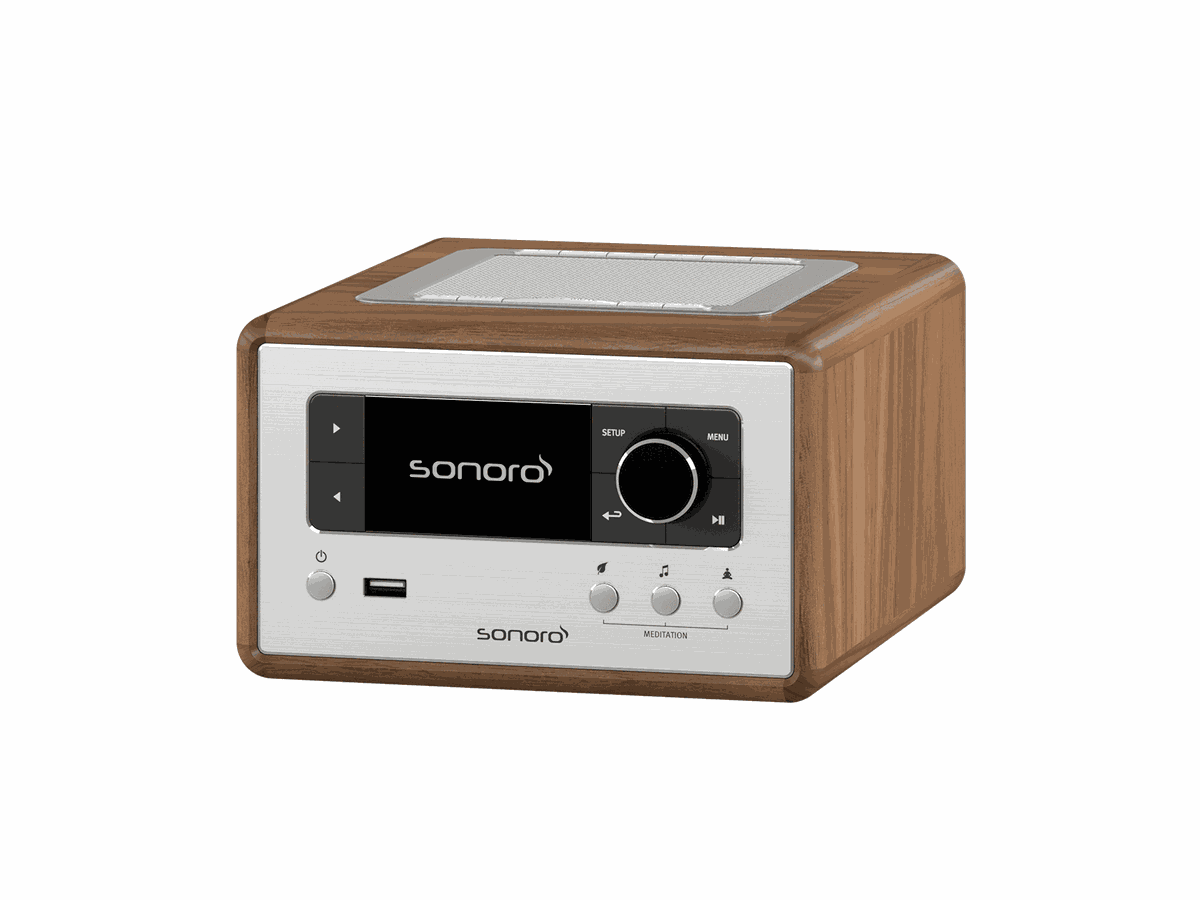 RELAX, Walnuss - Silber - radio Internet compacte