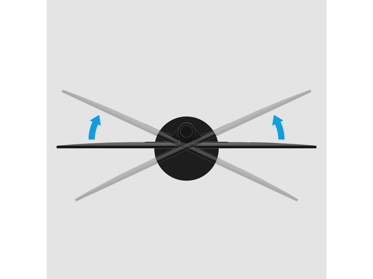 GATE100B21 - TV-Ständer GATE, Schwarz, 100cm, 200x100