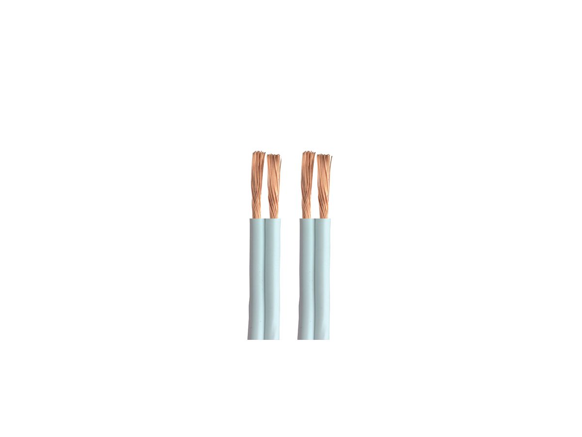 SHL7159 - Lautsprecherkabel 1.5mm weiss, 100m Roll