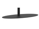 CAV-ORBIT-B - Bodenplatte Oval Stahl schwarz, 98x45 cm