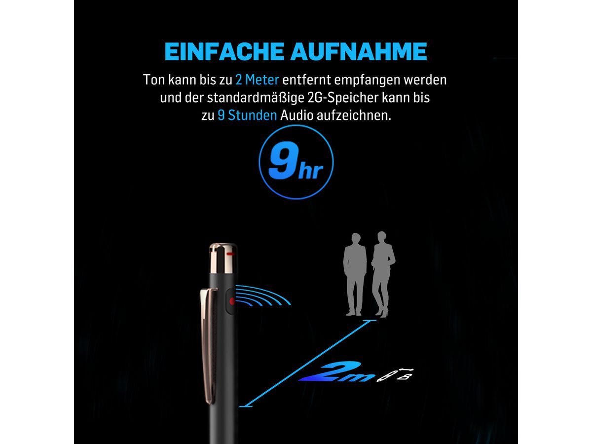 AI Vocal - Voice Stylus mit Aufnahmefunktion, schwa