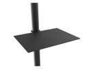 CAV-SM46B - Plateau metal noir pour colonne 60 mm