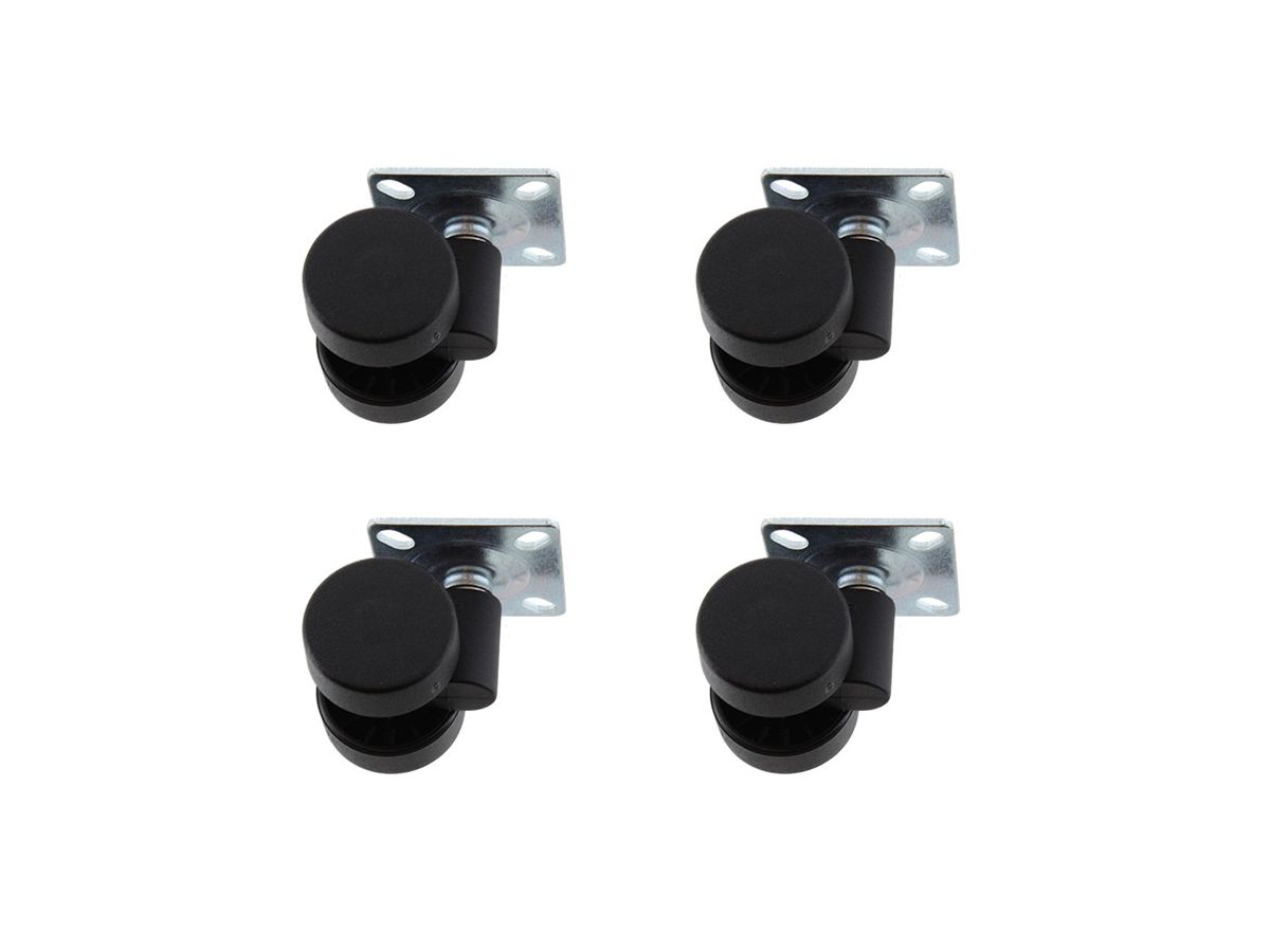 Räder (4x) für rechteckigen Fuss