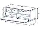 STD110F - Weiss, Klappe Weiss, Sockel