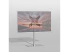 SQUARE100S44 - TV-Ständer SQUARE, Edelstahl 1m, 400x400