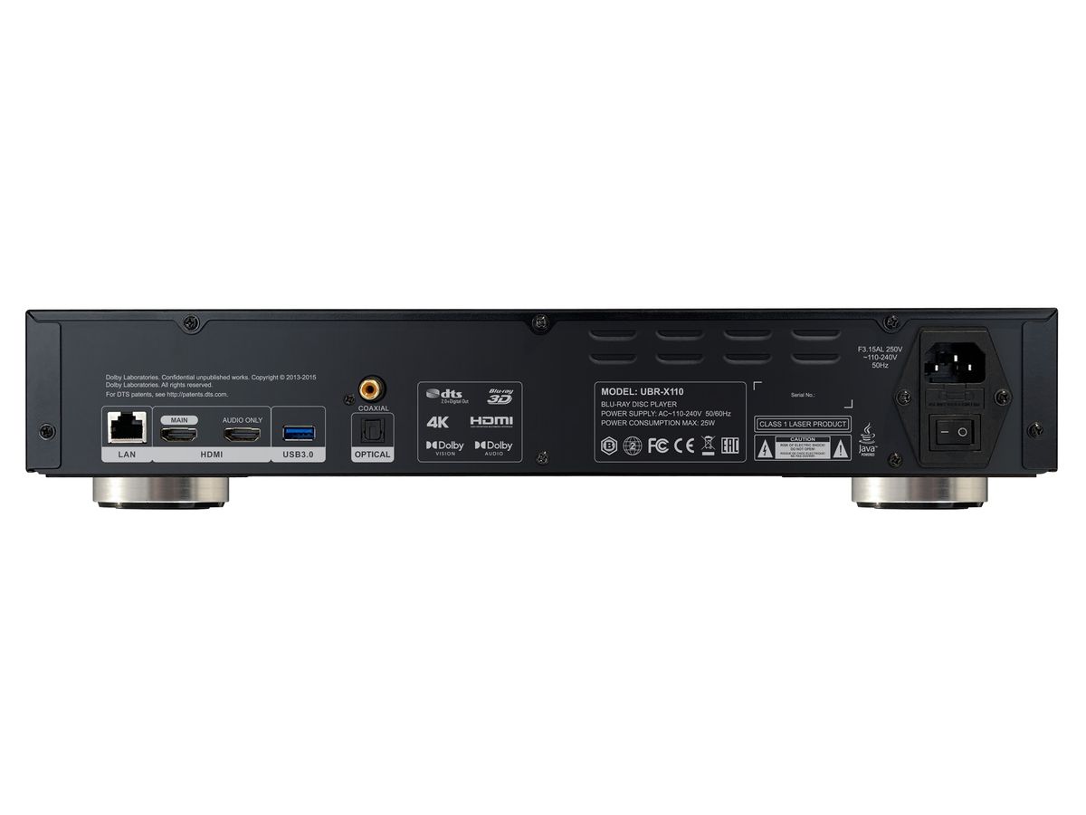 UBR-X110 - 4K UHD audiophiler Disc Player, SACD