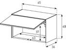 ED50-U Weissglas Version B - Front Grau