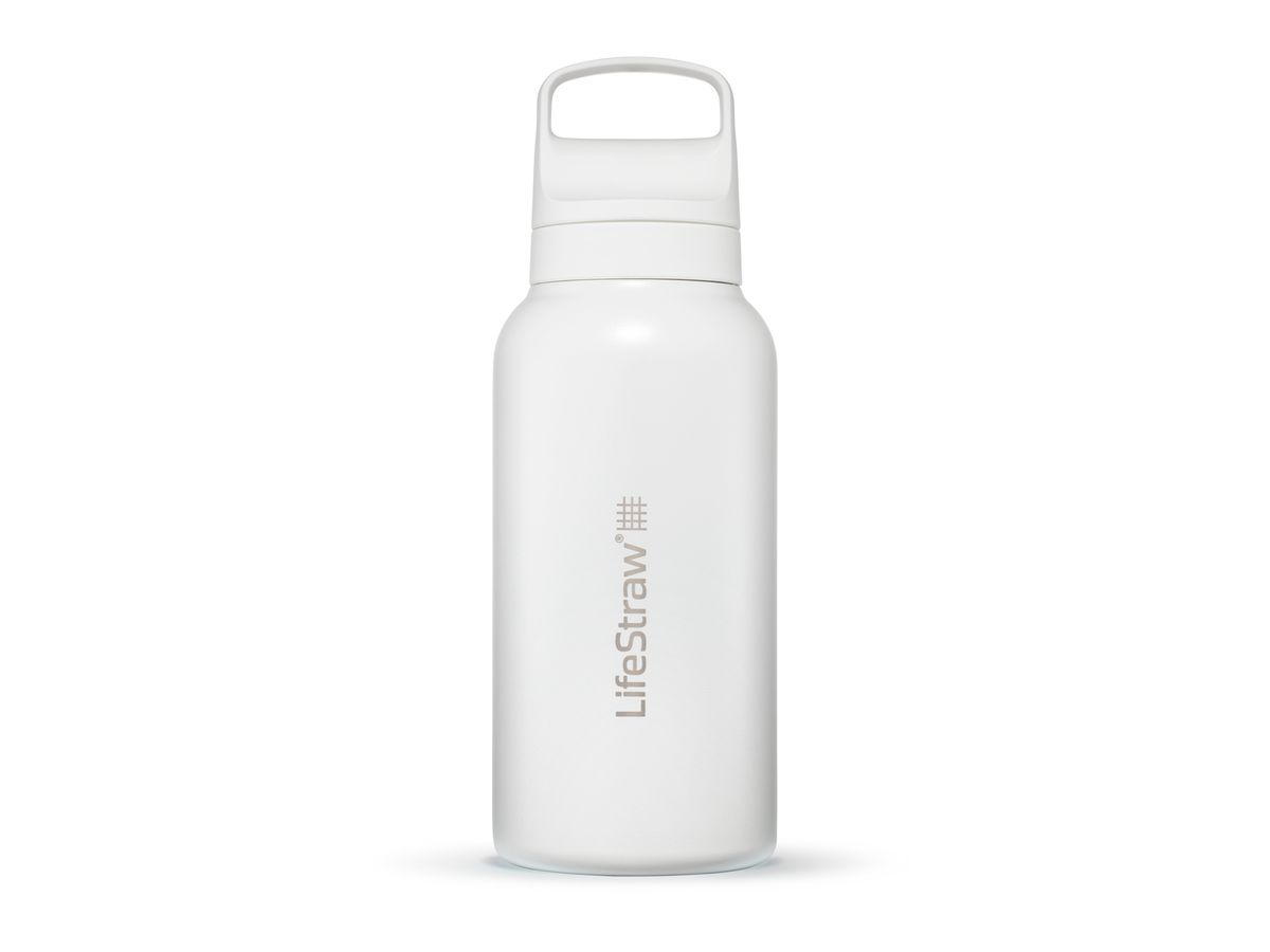 Go, Wasser Filter, 1 Liter, Edelstahl - White
