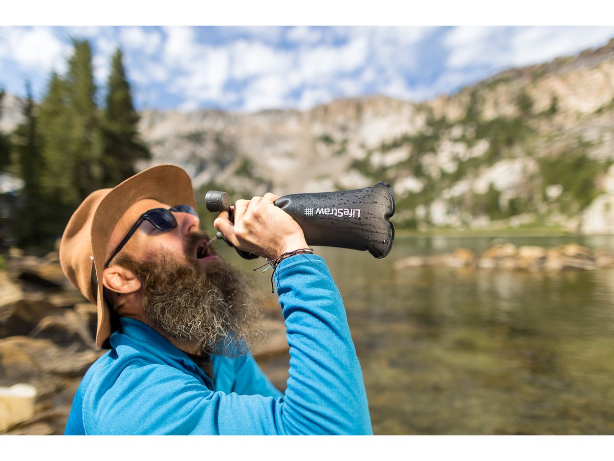 Squeeze Bottle 1L - Wasserfilter, mountain blue