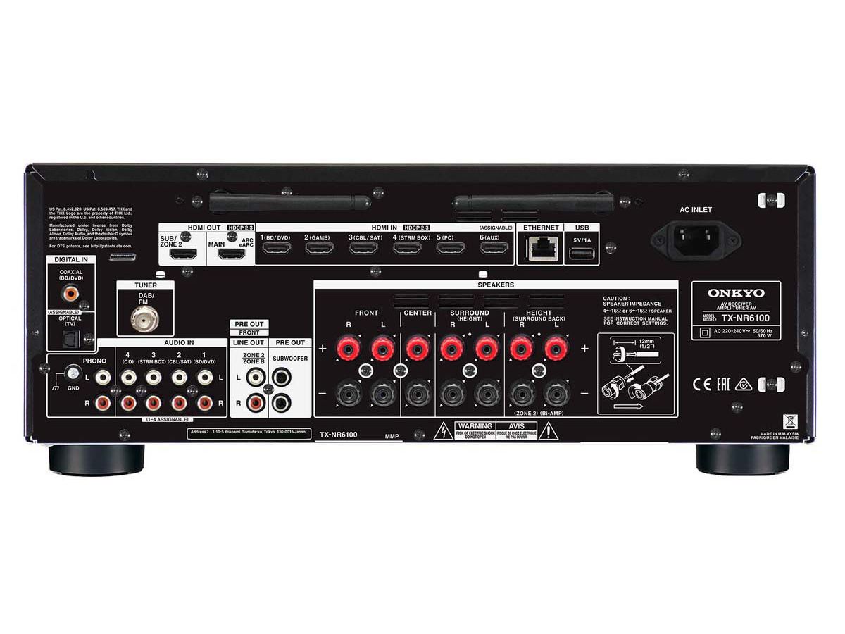 TX-NR6100 - AV-Receiver 7.2, noir