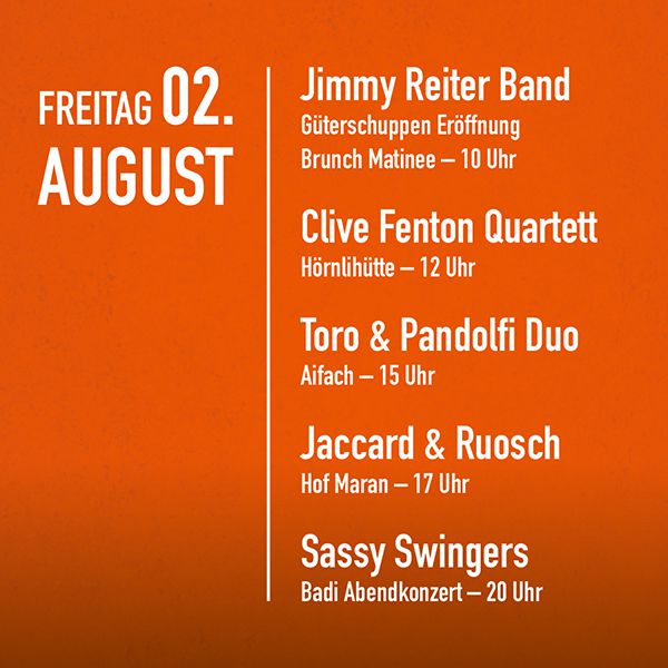Arosa Jazztage 2024 Programm Tag 2