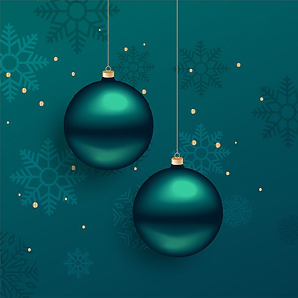 Weihnachtskugeln grünliche