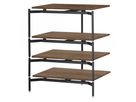 RX6040 - Laminat Walnuss, Schwarz Metall