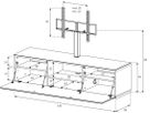 STA161F - Blanc, abattant blanc, socle