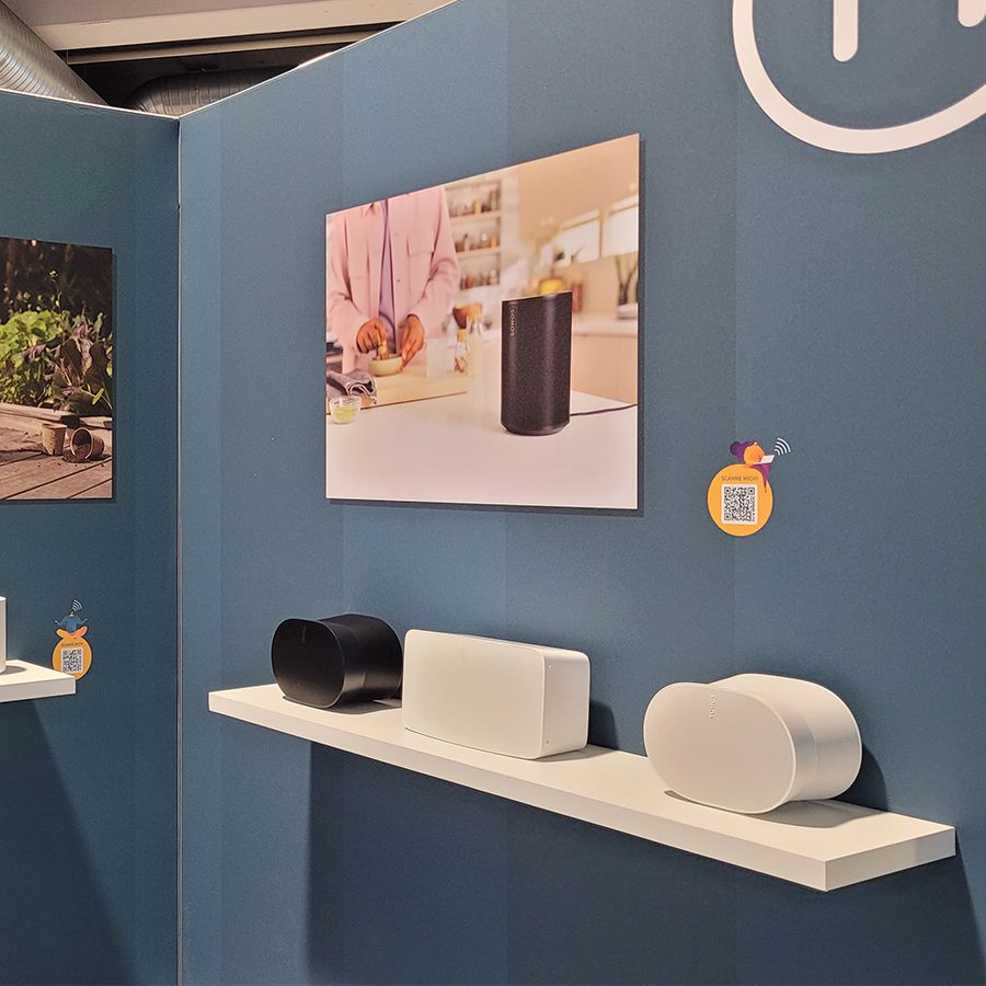 Messebild novis Stand an der Home & Professional 24 - Sonos Stand rechts