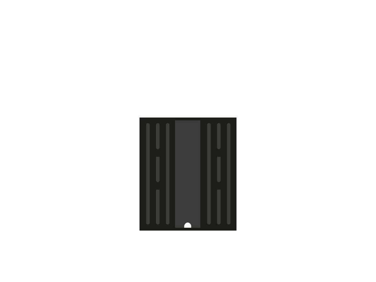 Bracket 55", Höhe: 55cm - Canvas TV-Halter einzeln