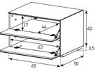 EX20-FF Schwarzglas Sockel 2cm Version C