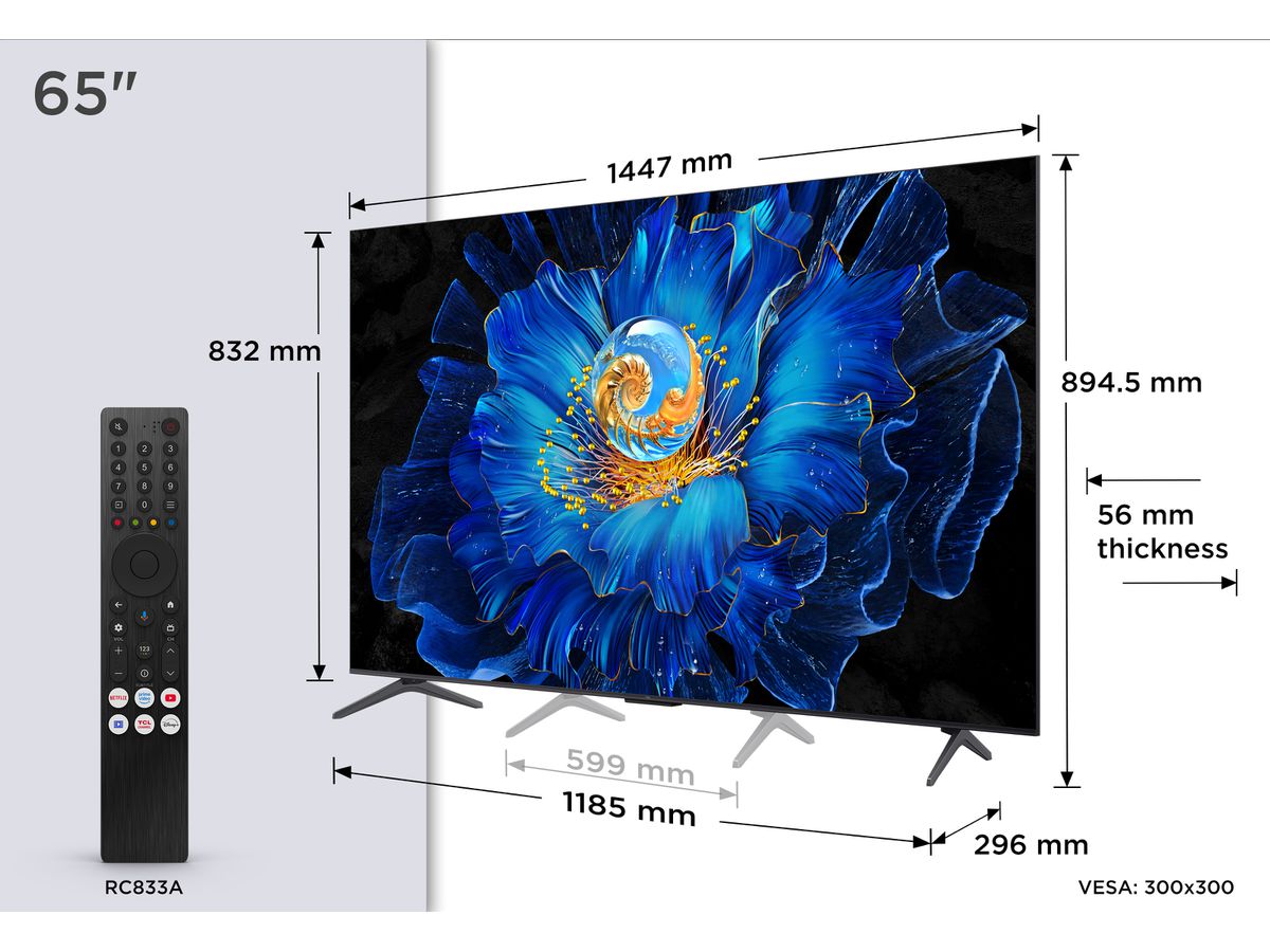 65C6KS - 65 Zoll, 4K, MiniLED, 60Hz, GoogleTV