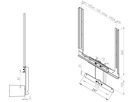 Halterung für Sonos Ray - drehbar, weiss