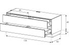 EX10-DD Graphit Sockel 8cm Version B