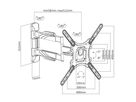 WME102 - Wandhalterung schwenkbar 23"-55"