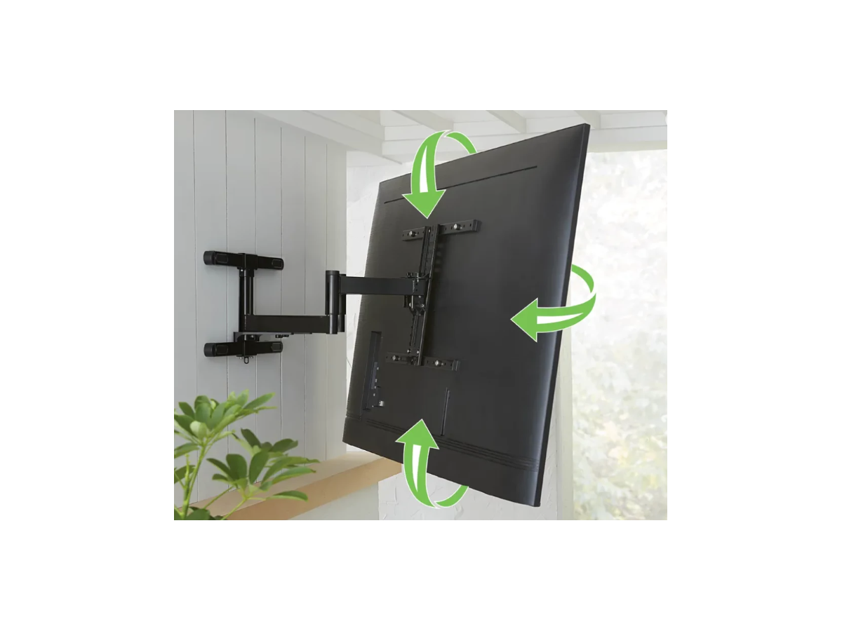 VODLF125-B2 - Schwenkbarer Wandhalter Schwarz
