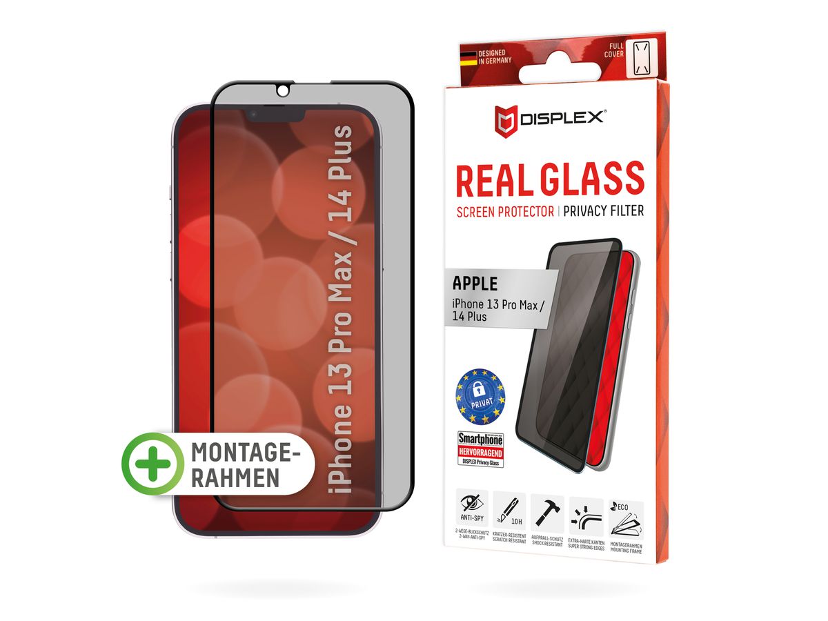 Real Glass Privacy Full Cover - iPhone 14 Plus