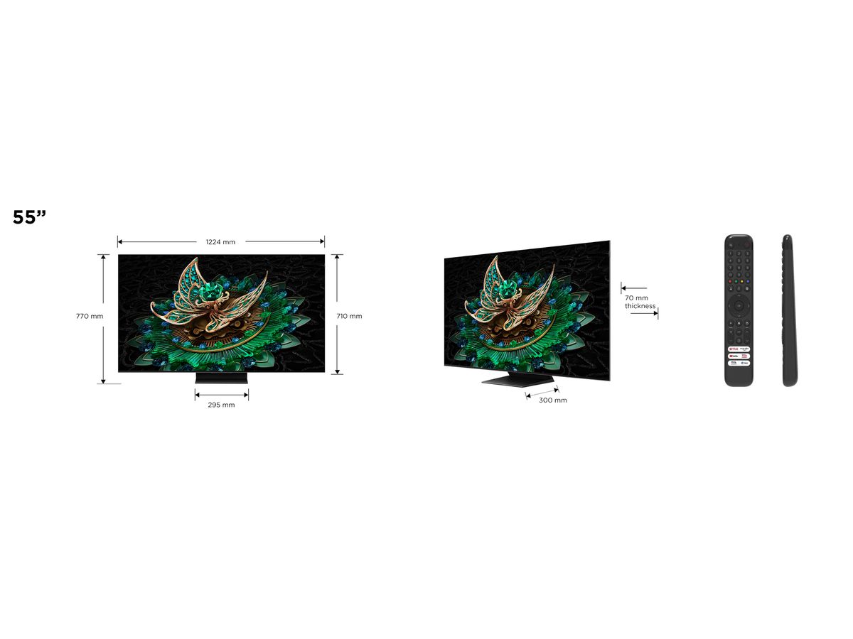 55C765 - 55 Zoll,QD-MiniLED,DV IQ,144Hz,2.1 sound