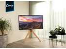 TRIANGLE - Support TV en bois chêne, Vesa 400x400