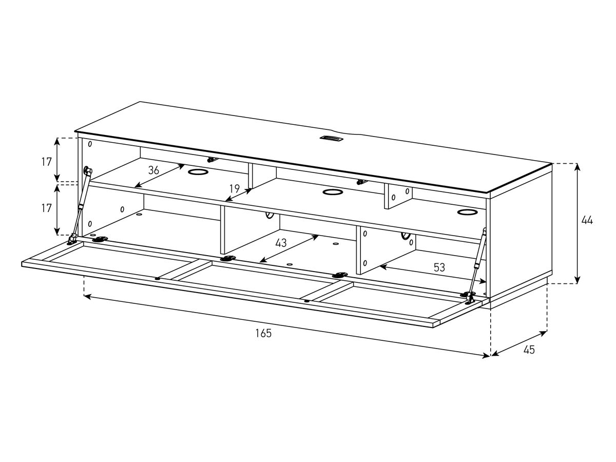 STA260T - Blanc, tissu gris, socle