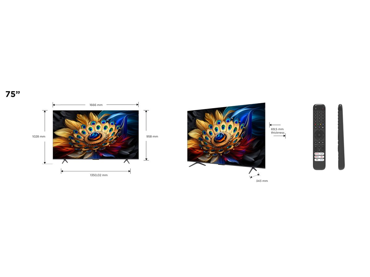 75C655 - 75 Zoll,4K,QLED,GoogleTV,LED Direct