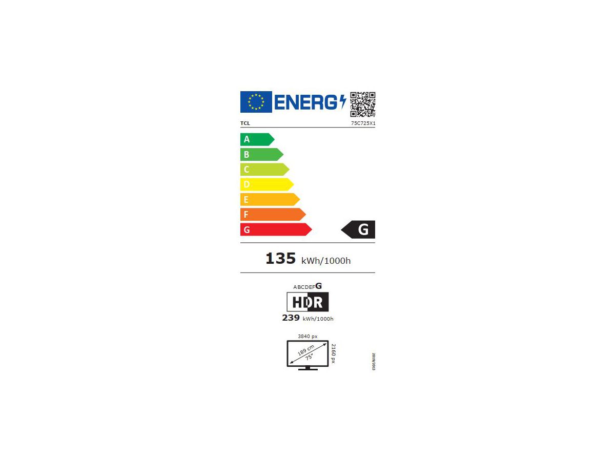75C725 - 75 Zoll QLED, DV, 10+, HF GA, Android TV
