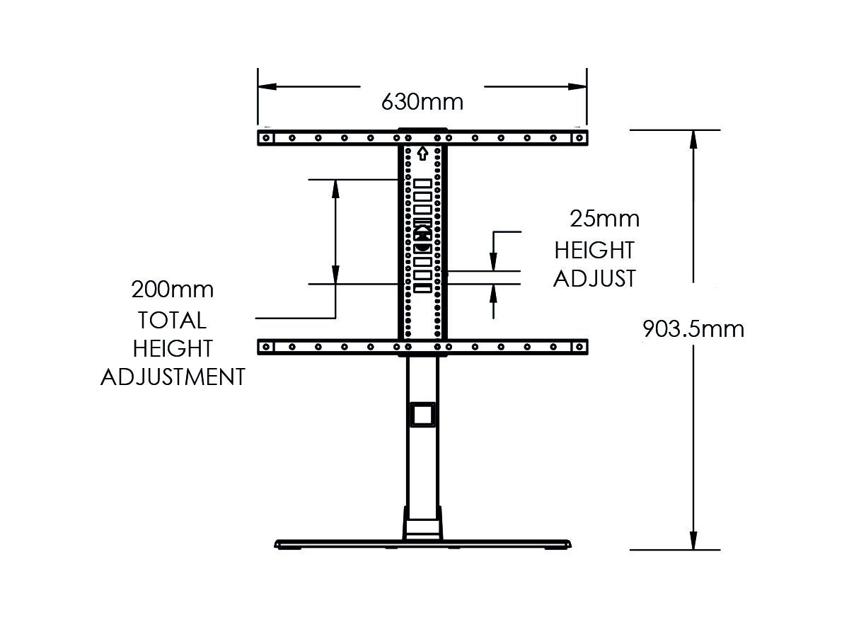 VSTV2-B2 - Support de table pivotat, 55 - 86"