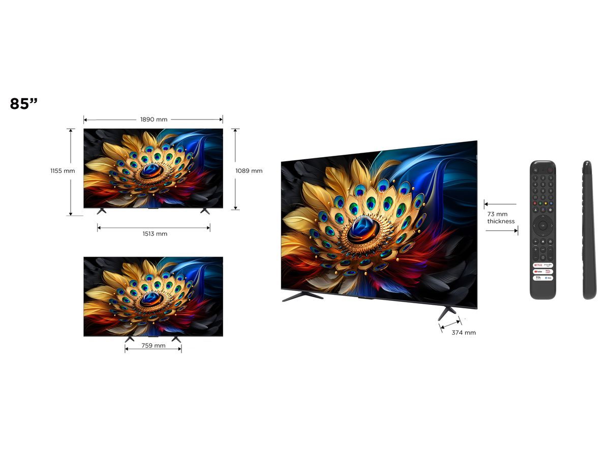 85C655 - 85 Zoll,4K,QLED,GoogleTV,LED Direct