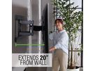 VLFS820-B2 - Support mural pivotant Slim, noir