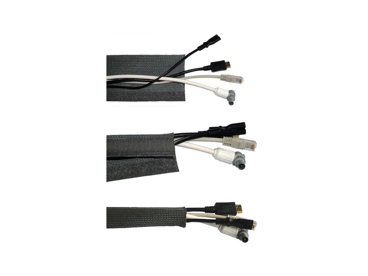 Cable Socks - Velcro 8cm - Weiss